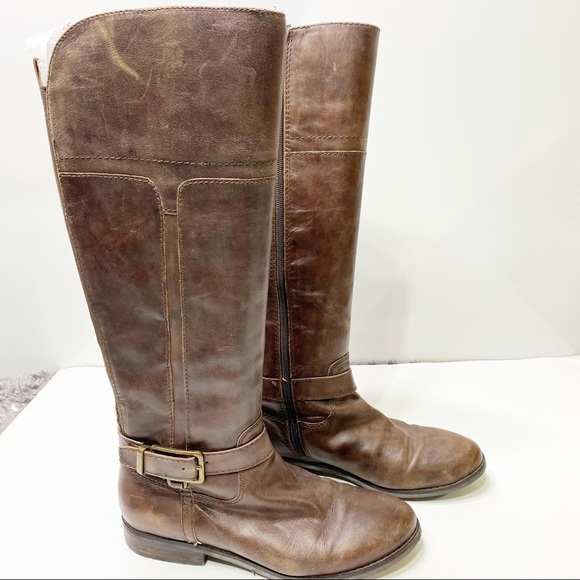 Marc Fisher Aysha Leather Tall Riding Boots - Picture 2 of 11